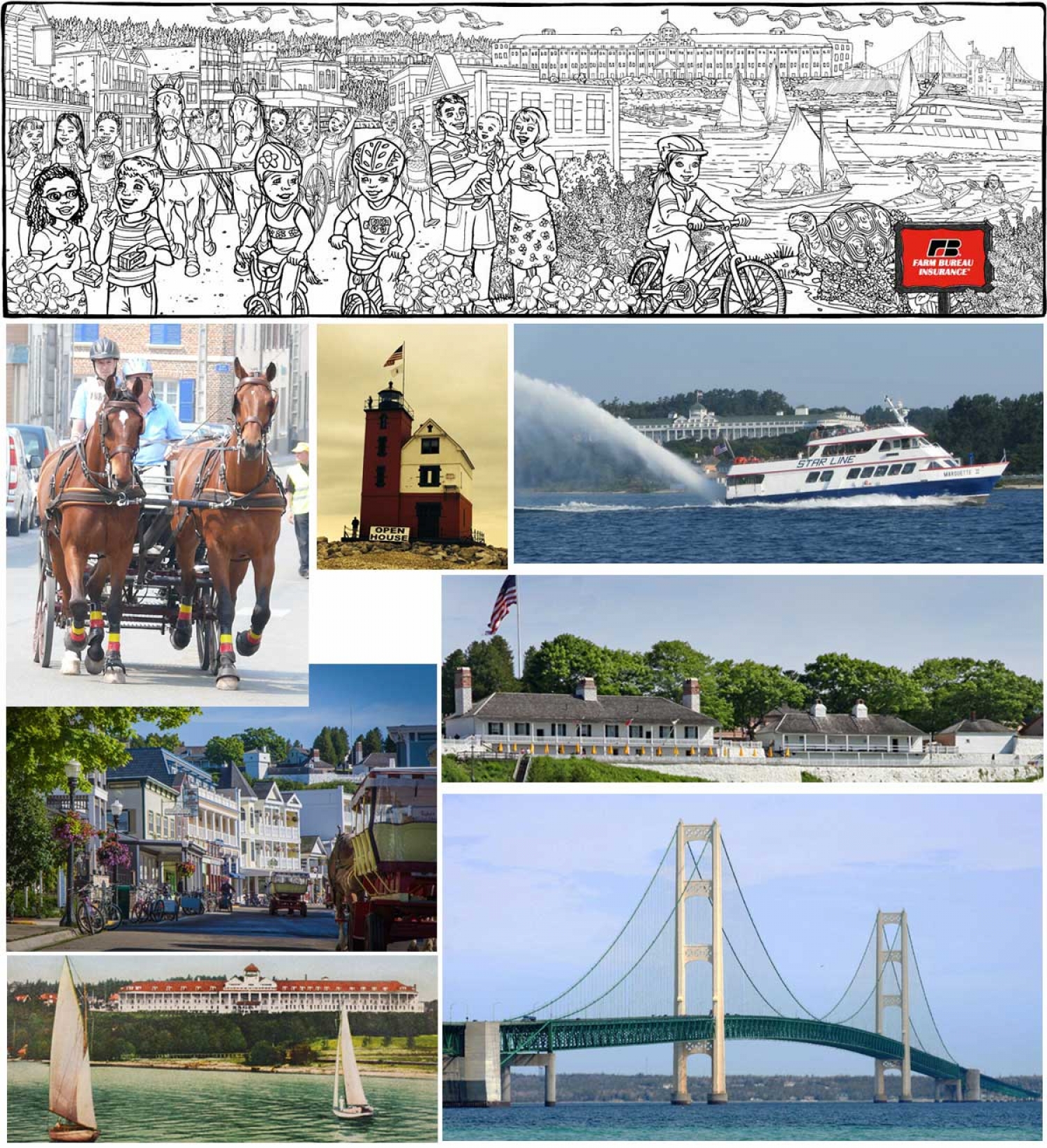 Example of New Illustration--Mackinac Island - 5018