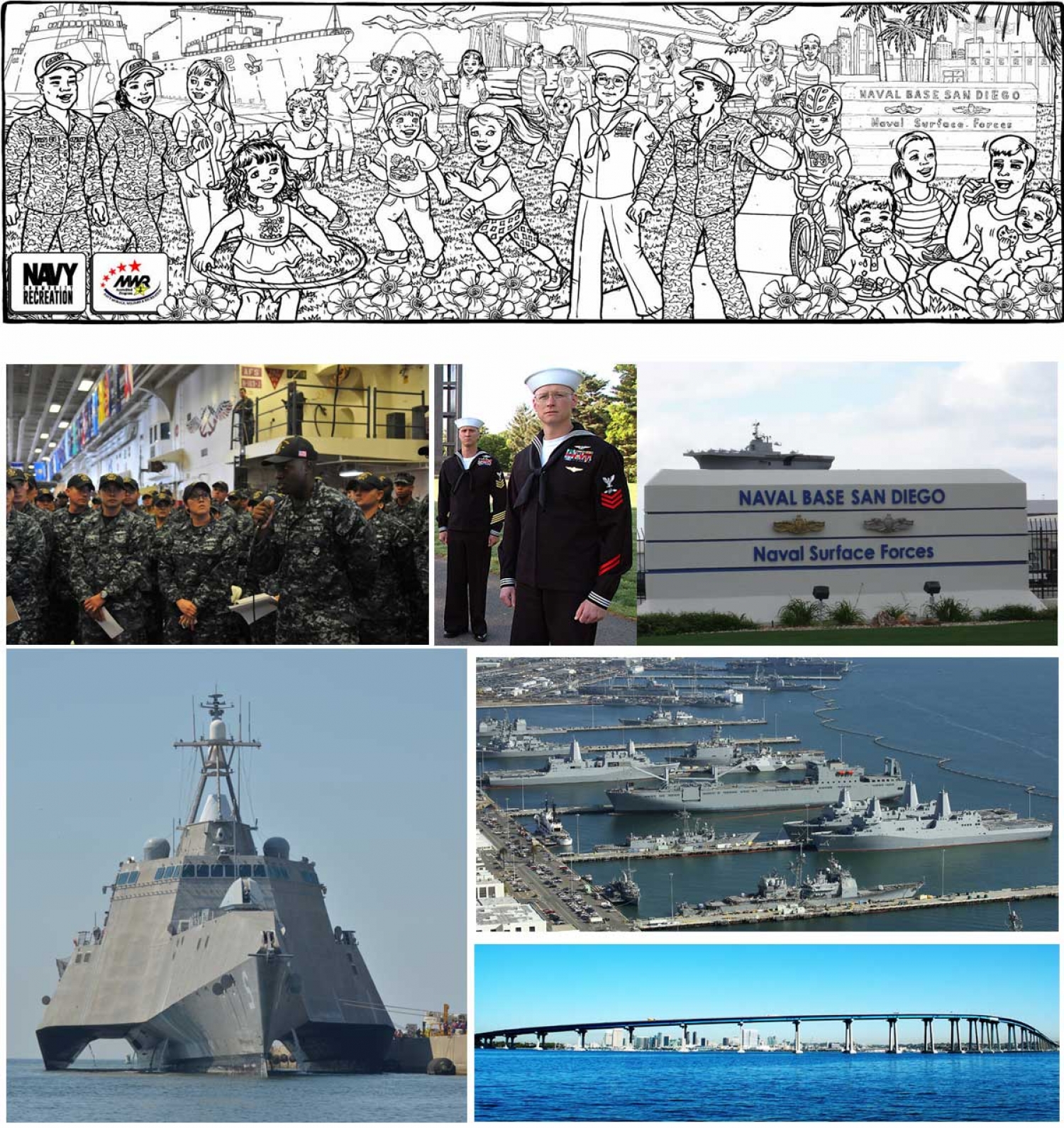 Example of New Illustration--Naval Base San Diego - 5017